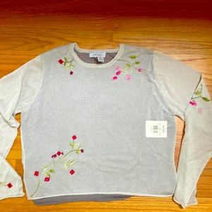 Long sleeve shirt brand new with tag size large - embroidered stunning